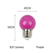 3W SMD 2835 Home Decor Lamparas E27 B22 G45 Lamp Colorful Light LED Bulb PURPLE E27