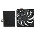 3W Solar Panel Fan Kit Solar Panel Exhaust Ventilation Fan Kit for Bathroom Pet House