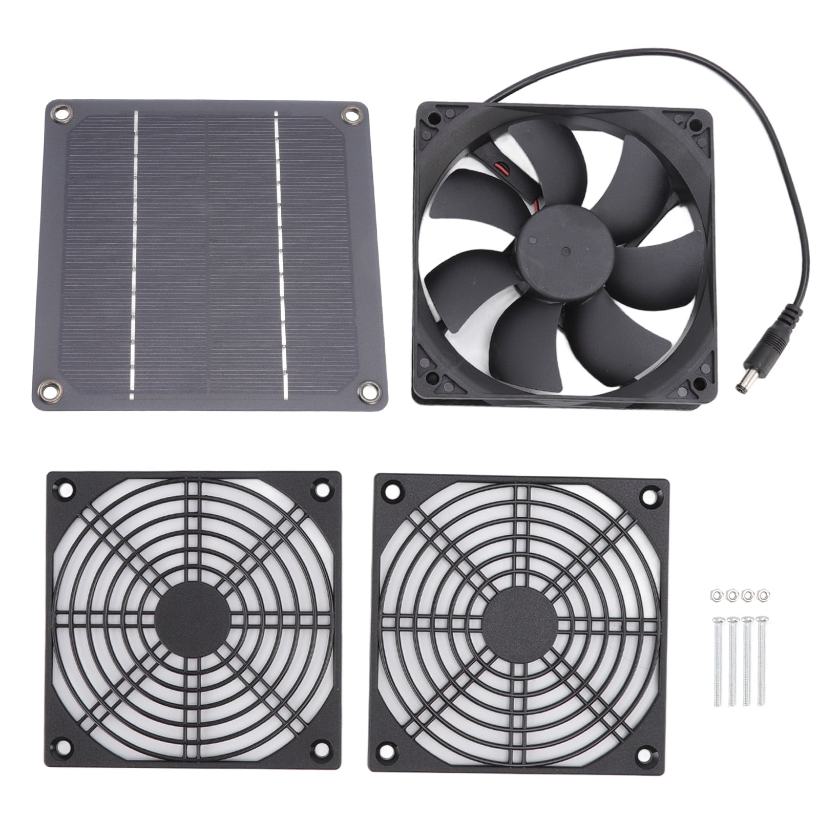 3W Solar Powered Exhaust Fan Outdoor Portable Ventilator for Greenhouse