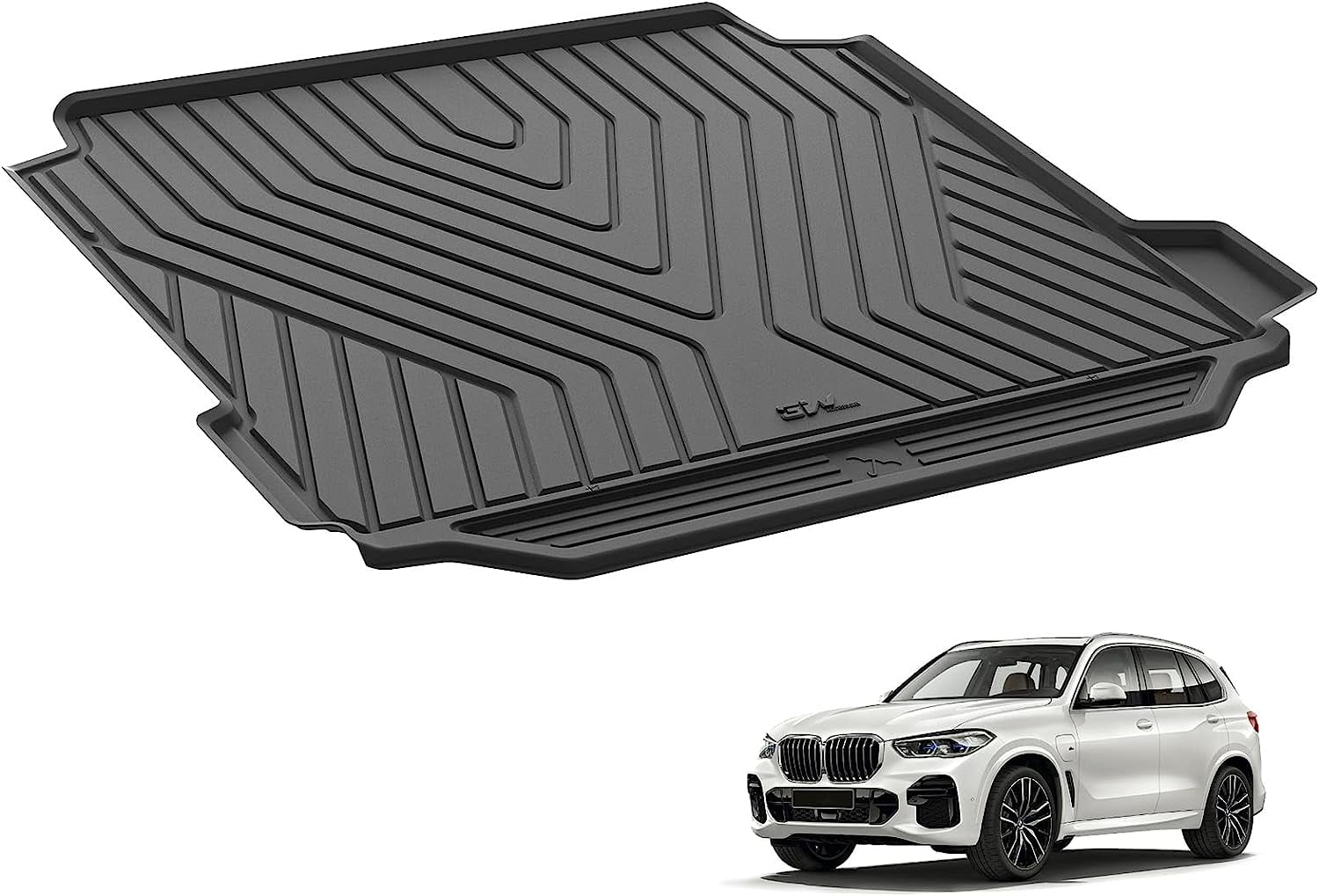 3W Trunk/Cargo Liner Floor Mats for BMW X5 (20192023) All weather