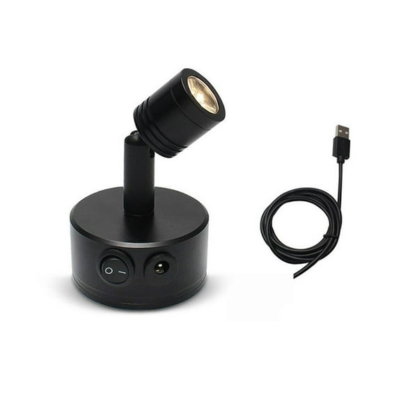 3W USB Chargable LED Wall Lamps With Suction Cup 4000K Sucker LED Accent Light Focus Light For Display Painting Picture Closet ,High Bright