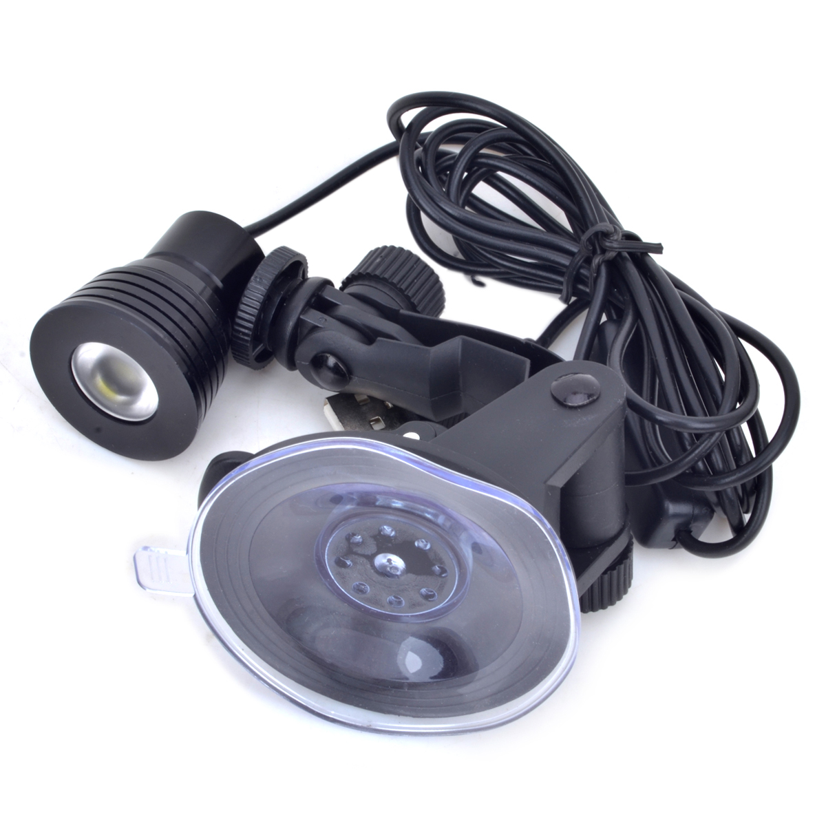 3W USB Charging Multiangle Suction Cup LED Light (Cool White