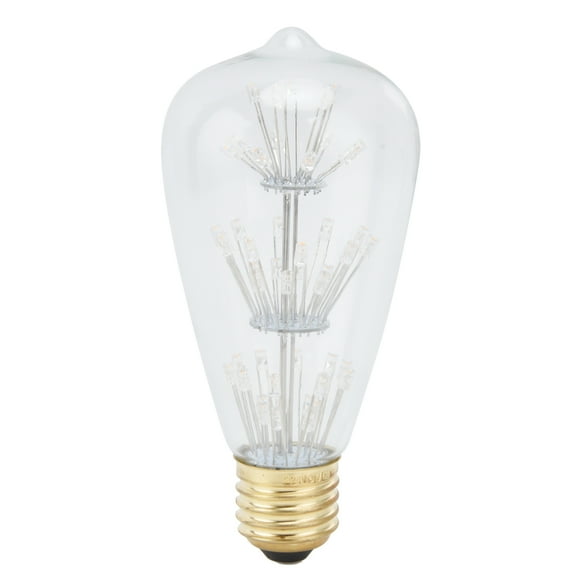 3W Warm White LED Firework Light Bulb - Perfect for Festival, Party, Yard, and Bedroom Decorations, Supports 85-265V