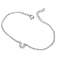 thumbnail image 1 of 3W710-7Plus1 Women Rhodium Brass Bracelet with AAA Grade CZ in Clear - 7 & 1 in., 1 of 1