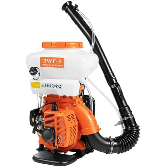 3WF-3 Backpack Fogger, Agricultural Mister Duster, 3.7 Gal Gas Backpack Sprayer with 3 Spray Water Tubes, 41.5CC Backpack Gas Fogger for Garden Spraying, 7500r/min, Manual Start$$Garden & Patio