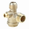thumbnail image 1 of 3Way Air Compressor Check Valves Pure Copper 3-Port Male Threaded Tube Connector, 1 of 9