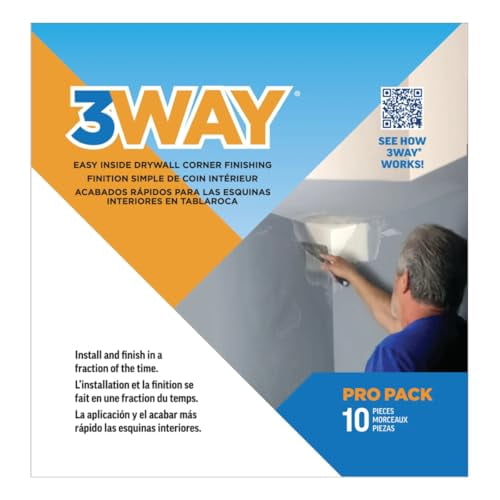 3Way Inside Drywall Corner (10 Pack)