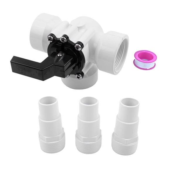 3Way Slider Valve with Internal Thread Suitable for Pool and Spa Installations