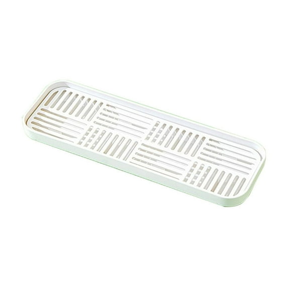 3White 2 Tier Soap Dish Holder With Drainage Holes Large Rectangular Soap Box Stackable Detachable Tray For Bathroom Kitchen Sink Countertop Organization Keeps Soap Dry Clean