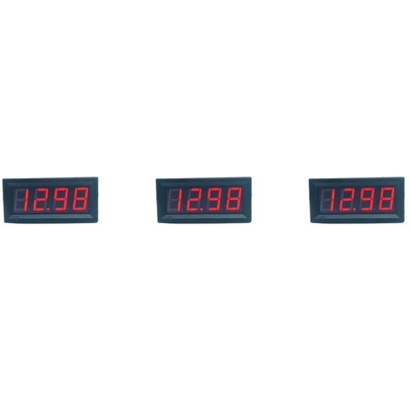 3X 0.56Inch Mini Digital LED Display 4 Bits 0-100V Voltmeter Panel Volt Voltage Meter Tester