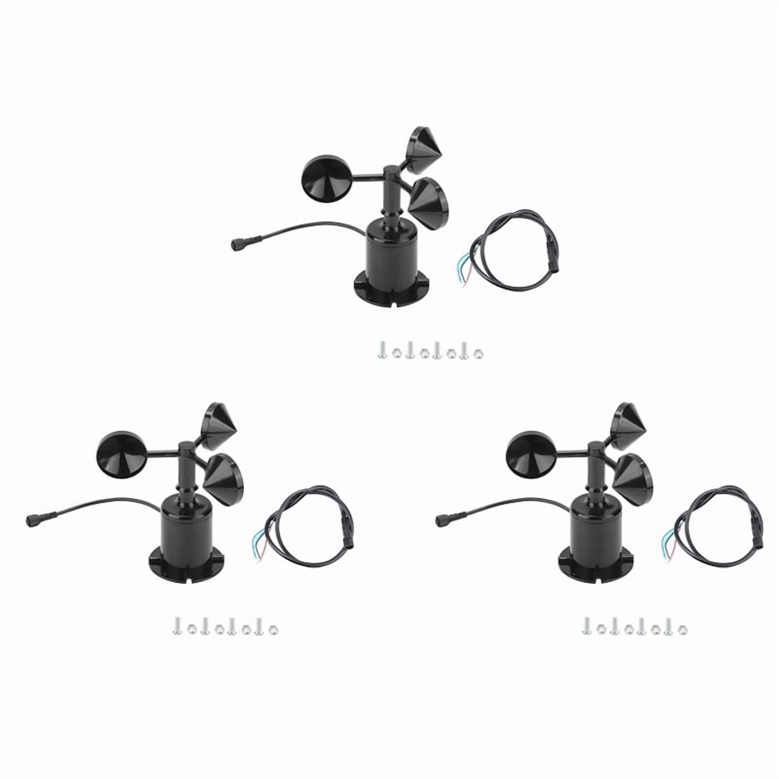 Wind Speed Sensor Switch Module 3X 0-70M/S Wind Speed Sensor Environment Signal Output Pulse Type Three ...