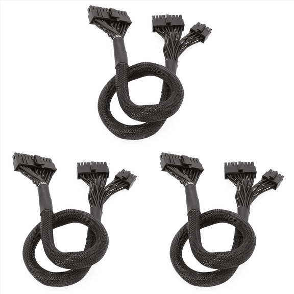3X 10+18-Pin to 24-Pin Modular Power Cable for RM550X RM650X RM750X RM850X RM1000X