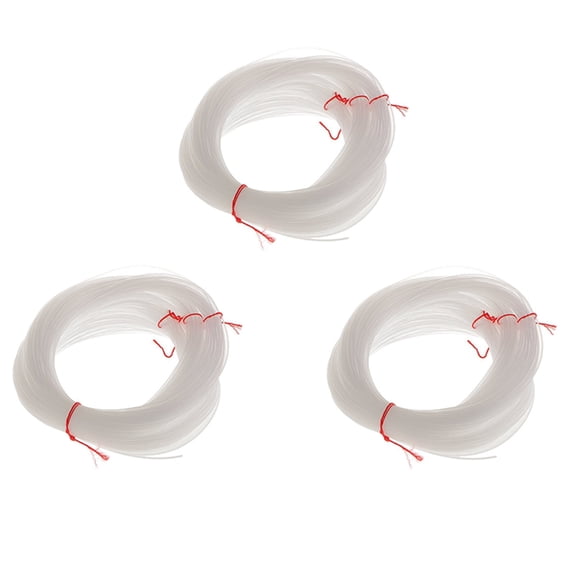 3X 100 Meters Clear Nylon String 1mm Diameter Boat/Cast Fishing Line Thread Hook Tying,3 x 100m Fishing Line,Transparent