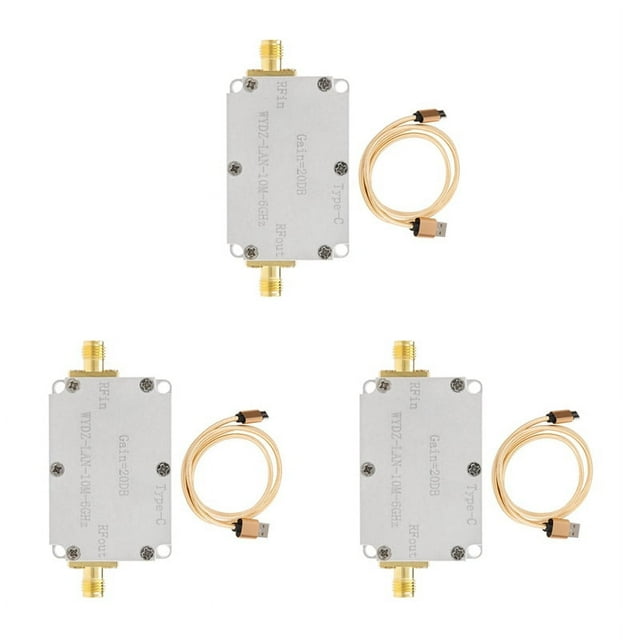 3X 10M6GHz Low Noise Amplifier Gain 30DB High Flatness LNA RF Signal