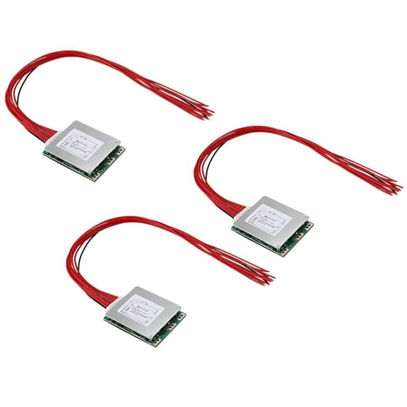 3X 10S 36V 20A Li-Ion Lipolymer Battery Protection Board PCB Board for E-Bike EScooter,3 x Li-ion Battery Protection Board 3 x wire,Silver & green