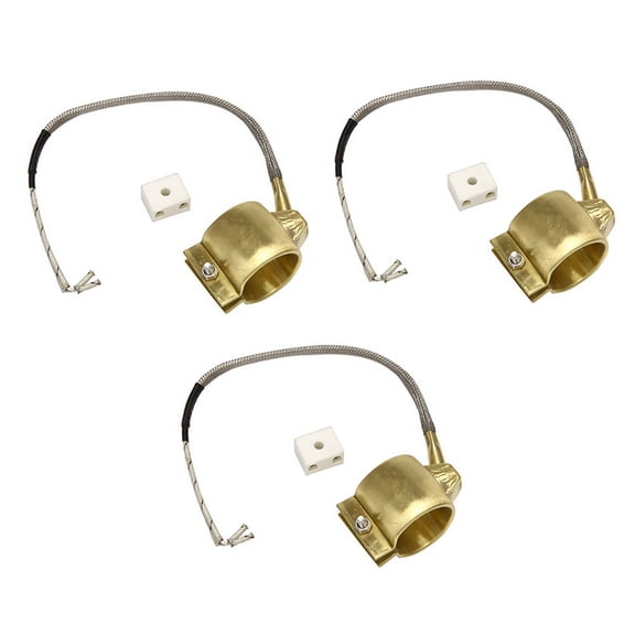 3X 110V 380W 35mmx35mm Injected Mould Heating Elements Brass Band Heater for Injection Molding Machine