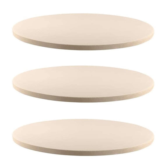 3X 12Inch Ceramic Pizza Stone Pizza Baking Stone/ Pan, Perfect for Grill and Oven - Thermal ,  and Safe