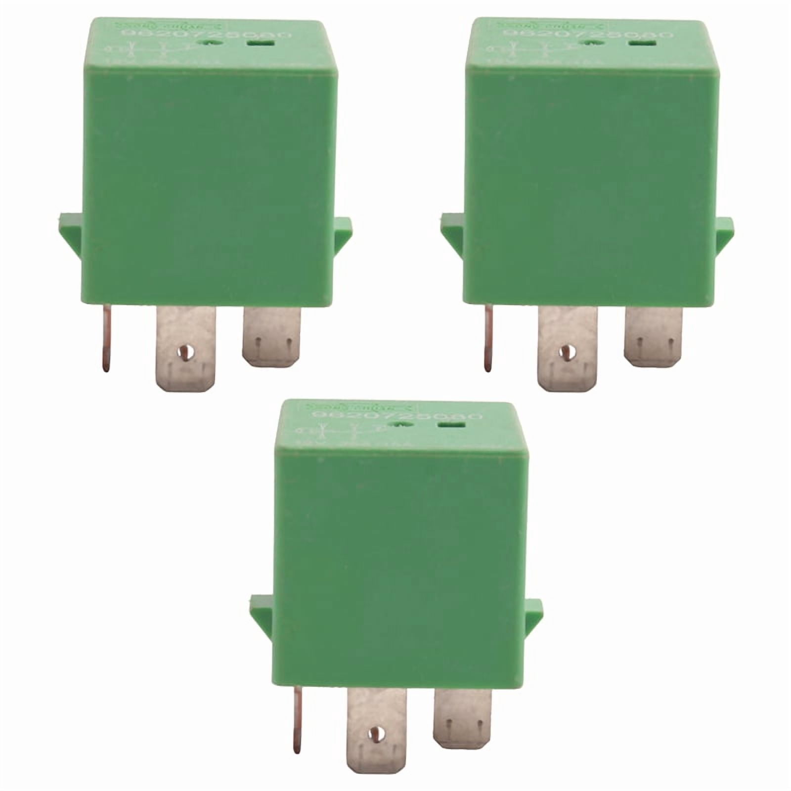 3X 12V 35A 5 Pins Cooling Radiator Fan Relay Green 6547TX for 206 207 ...
