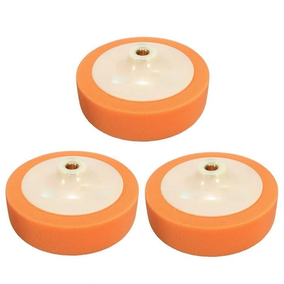3X 150mm Car Polishing Head Buffing Mop Pad Sponge for M14 Thread,3 x Polishing Head Pad,Random Color