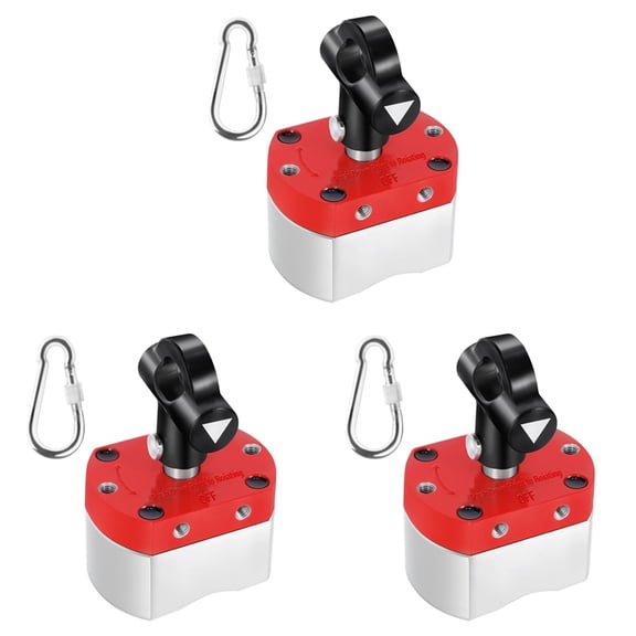 3X 180 LB on/Off Magnets, Magnetic Welding Holder, Multipurpose Switch Magnet for Lifting and Handling,Metal Screening,3 x strong magnets heavy duty,As Shown