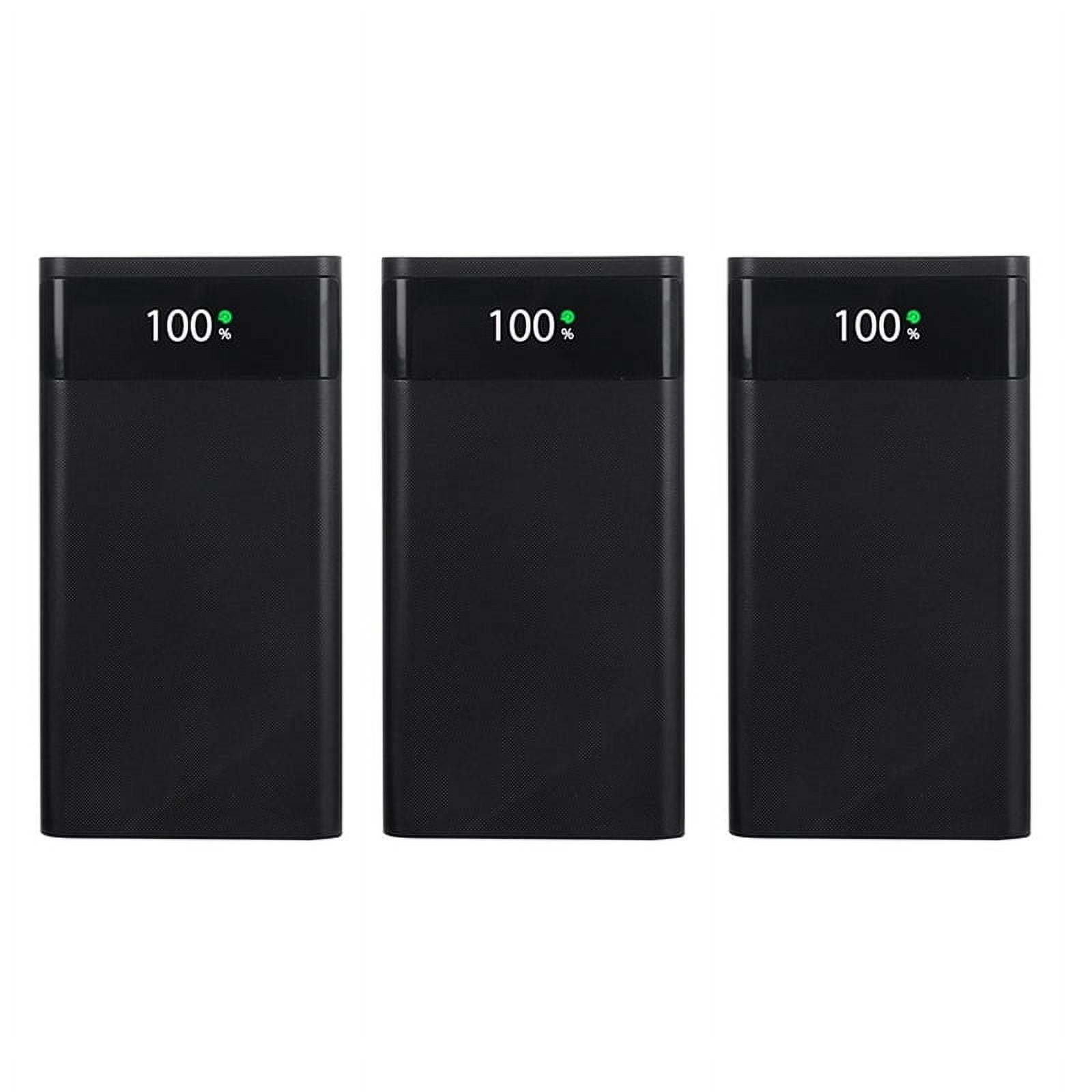 3X 18650 Battery Power Bank Box 22.5W Fast Charging LCD Display 20000MAh for 6X18650 Battery Powerbank Case(A)