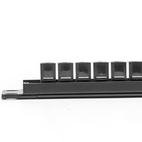 3X 19Inch 1U Cabinet Rack Pass-Through 24 Port CAT6 Patch Panel RJ45 Cable Adapter Jack Modular Frame