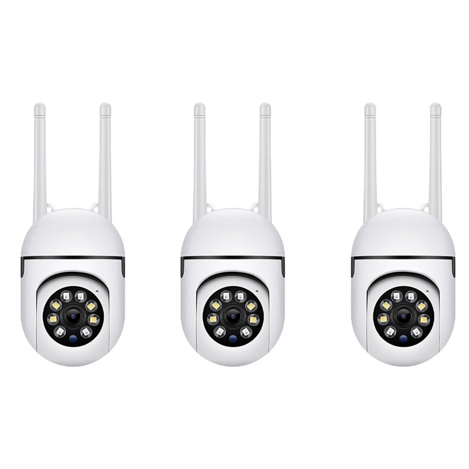 3X , 2.4GHz WiFi Cameras 1080P Dome Surveillance Cameras 360° View, 2-Way Audio