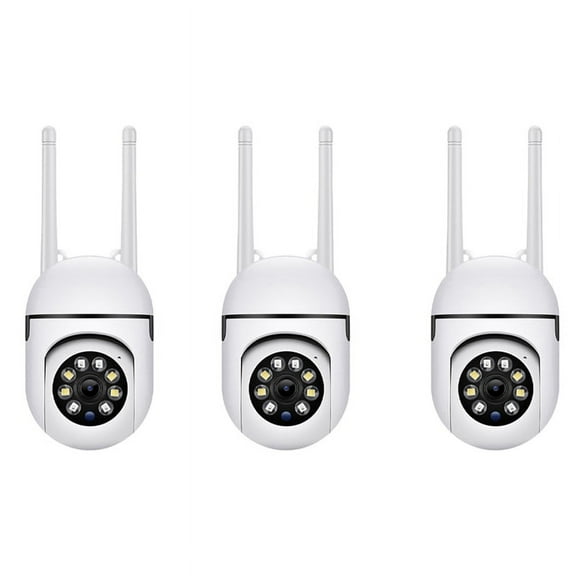 3X , 2.4GHz WiFi Cameras 1080P Dome Surveillance Cameras 360 View, 2-Way Audio