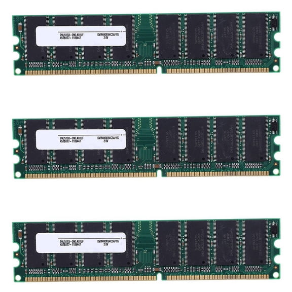 3X 2.6V DDR 400MHz 1GB Memory 184Pins PC3200 Desktop for RAM CPU GPU APU Non-ECC CL3 DIMM