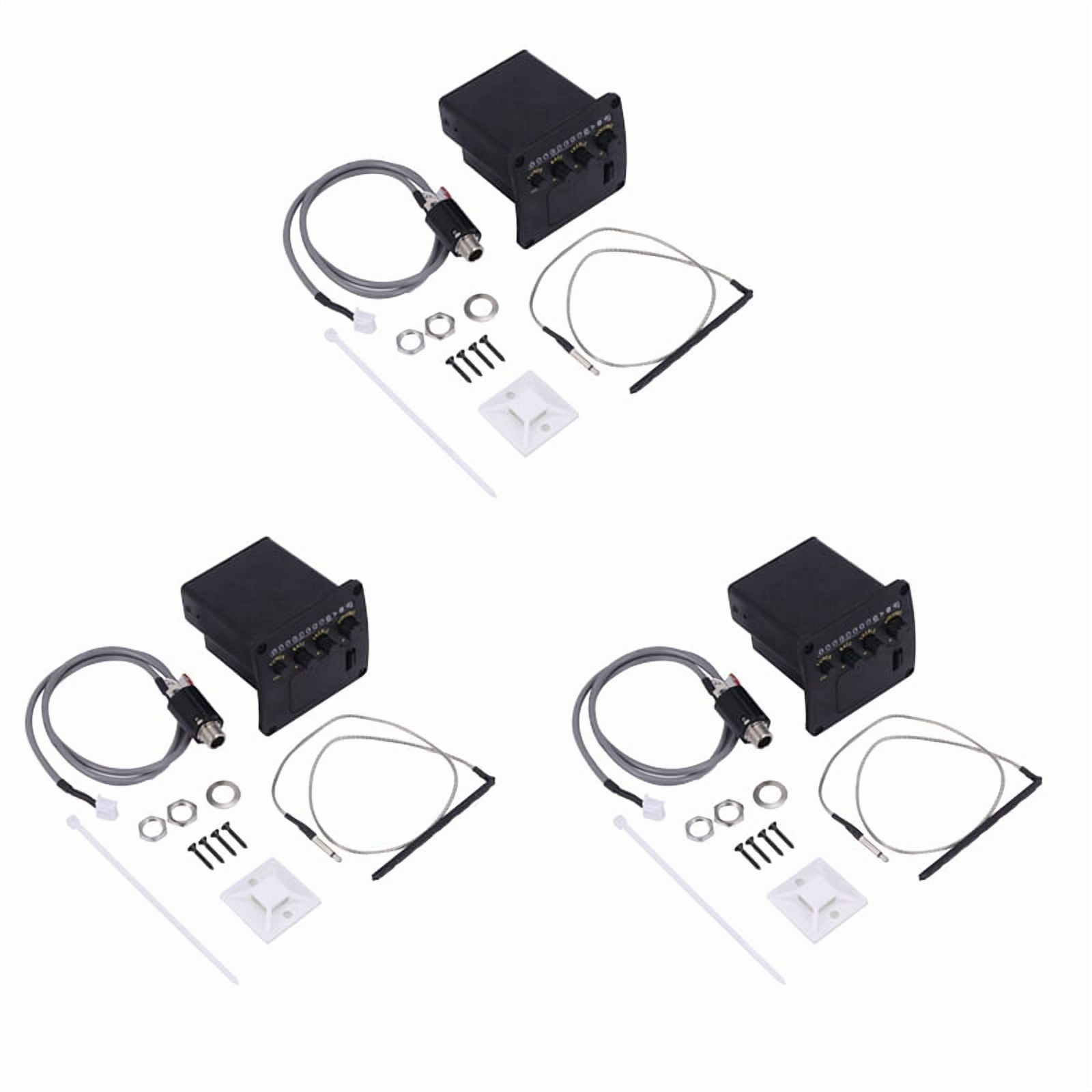 3X 2 Band Pickup Eq Aeq-2T Equalizer Acoustic Guitar Washer Screws Set for Guitar