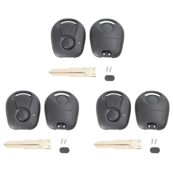 3X 2 Buttons Remote Key Shell for Actyon Uncut Blade Key Fob Cover Case Replacement ,A