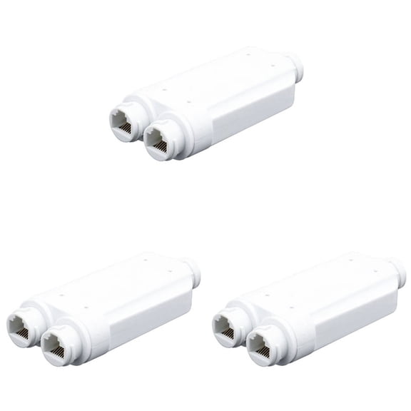 3X 2 Port POE Repeater IP66 10/100Mbps 1 to 2 PoE Extender with IEEE802.3Af/At 48V Outdoor for POE Switch Camera