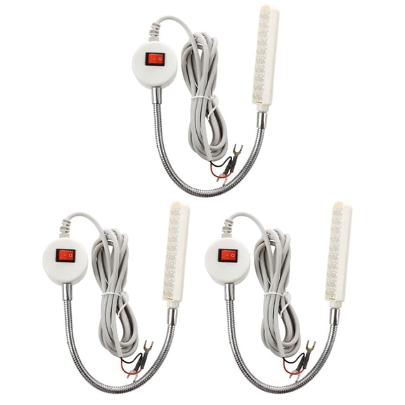 3X 20 LED 220V Sewing Machines Working Lamp Magnetic Type Light