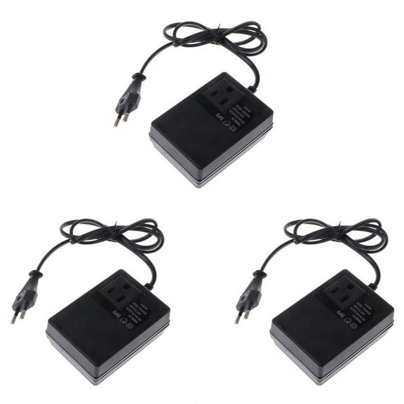 3X 200W AC 220V to 110V Reduce Transformer Convert Travel Power EU Plug Adapter