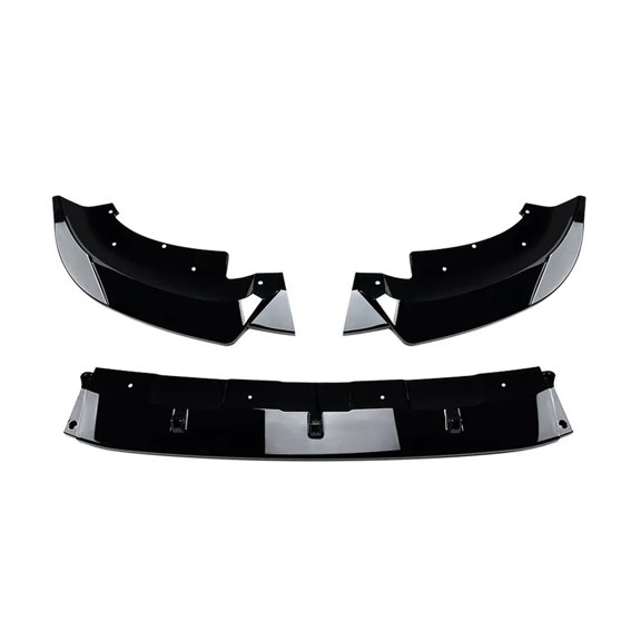 3X 2018-2021 For BMW X3 G01 Pre-Lci Front Bumper Separator Bumper Lip Spoiler Splitter Gloss Black Carbon Fiber
