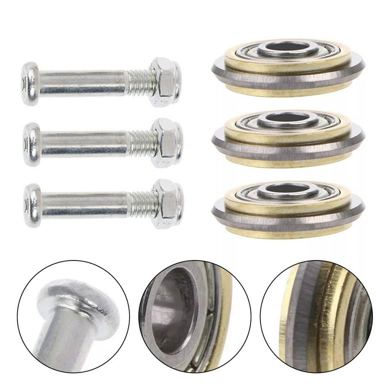 3X 22mm Manual Tile Cutter Rotary Bearing Wheel Replacement For Cutting Machine