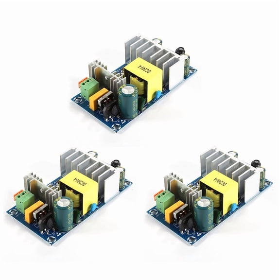 3X 24V 4A-6A AC-DC Switching Power Supply Module High Power Power Modules with Overcurrent & Short Circuit Protection,3 Power Modules