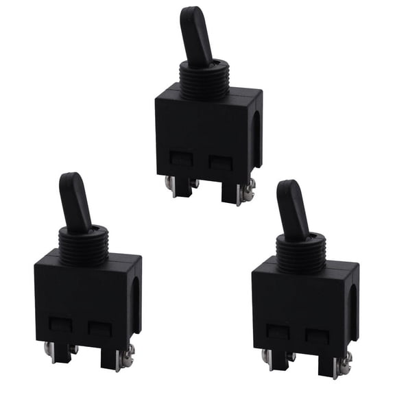 3X 250V ON/OFF Position Toggle Switch for Angle Grinder,3 x Toggle Switch,black