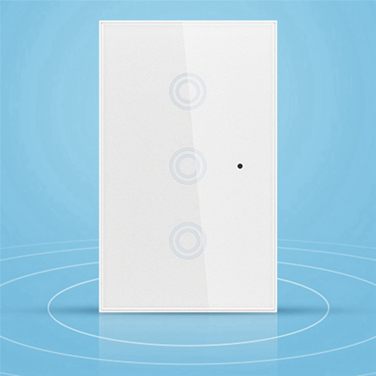 3X 3 Gang Press Switch Control Smart Wifi Wall Light Switch Smart Life