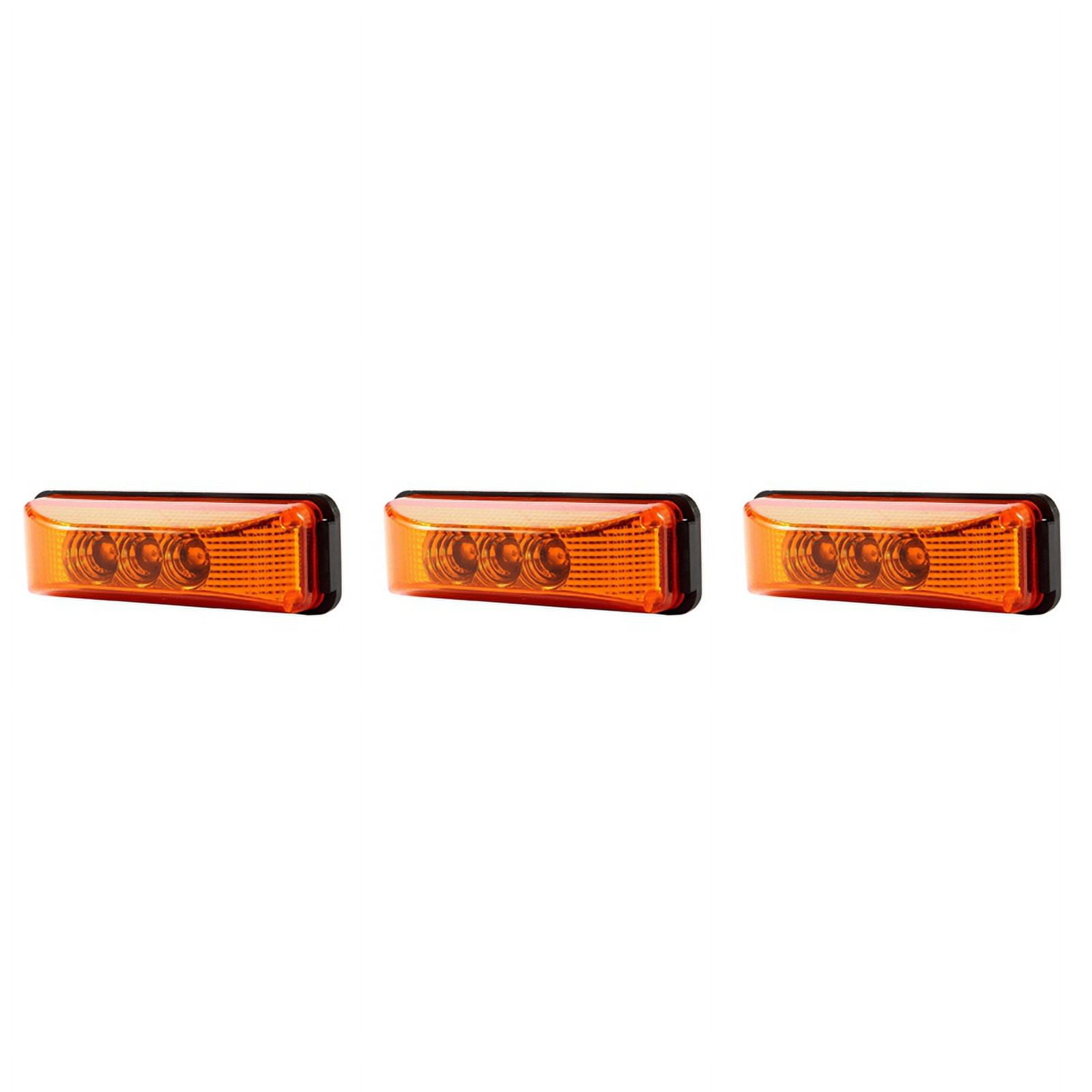 3X 3 LED 3.9Inch Car Truck Side Marker Light Tail Rear Indicator Marker