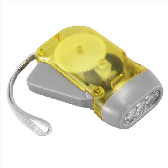 3X 3 LED Dynamo Wind Up Flashlight Hand Crank Camping