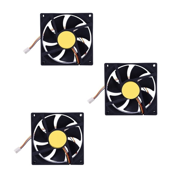 3X 3 Pin 90mm 25mm Cooler Fan Heatsink Cooling Radiator for Computer PC CPU 12V