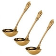 thumbnail image 1 of 3X 304 Stainless Steel Soup Ladle Cooking Tool Kitchen Accessories Gold Scoop Tablewares Gold Plated Soup Serving Spoon, 1 of 8