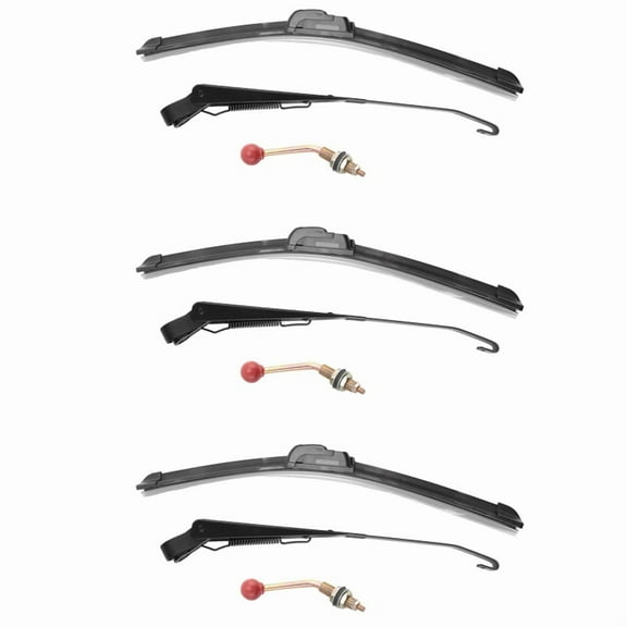 3X 350X400MM Manual UTV Windshield Wiper 15.7 Inch Wiper Kit for RZR 800 900 1000 Can Am