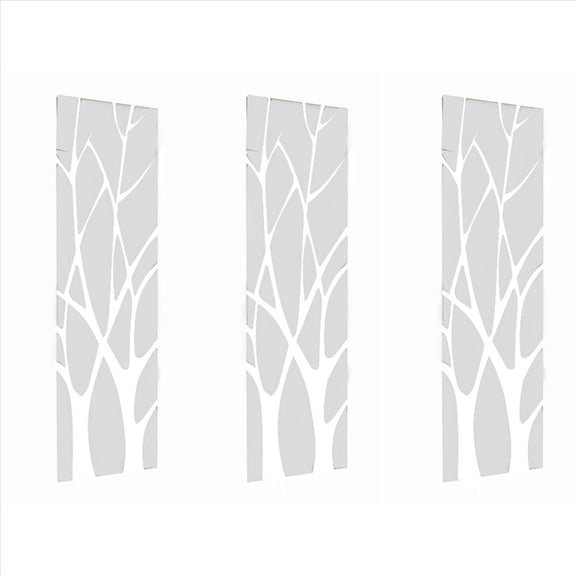 3X 3D Acrylic Tree Mirror Wall Sticker Removable DIY Art Decal Home Decor Mural 100X28CM