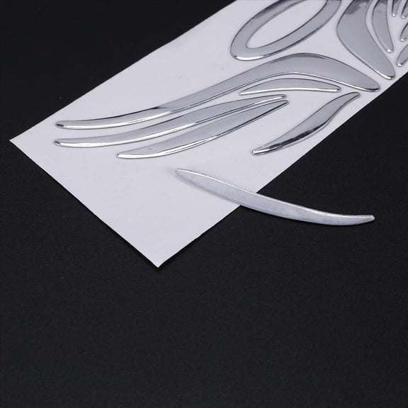 3X 3D Chrome Angel Wing Sticker Decal Auto Car Emblem Decoration Color Silver