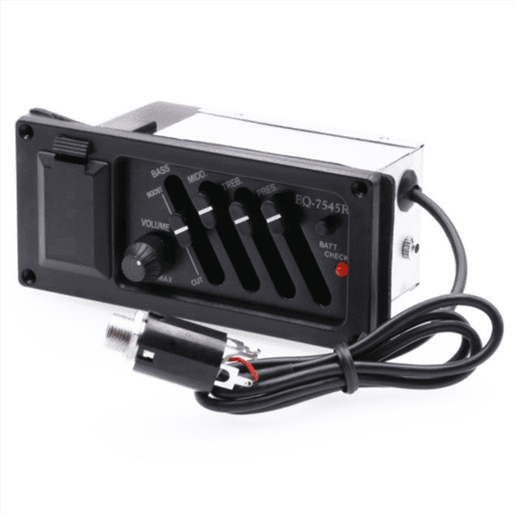 3X 4-Band EQ Equalizer Piezo Pickup for EQ-7545R Pre-Amp Acoustic Guitar Preamp Amplifier Tuner