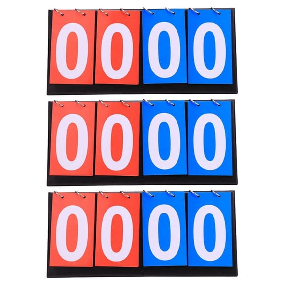 3X 4 Digit Score Board Basketball Soccer Scoreboard for Basketball Football Badminton Volleyball Table Tennis