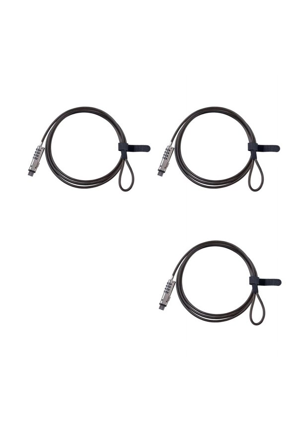 3X 4 Digital Universal Lock USB Laptop Security Cable Lock for Computer