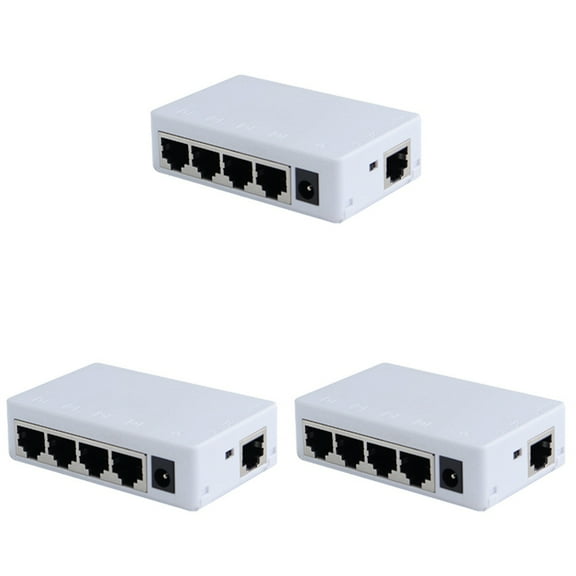 3X 4 Port POE Extender 100Mbps 1 in 4 Out 250 Meters Network Switch Repeater IEEE802.3af/At for PoE Switch NVR IP Camera